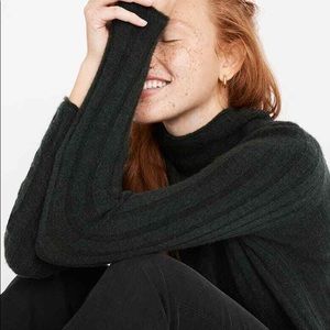NWT Madewell Cozy Evercrest Turtleneck in Forest Green